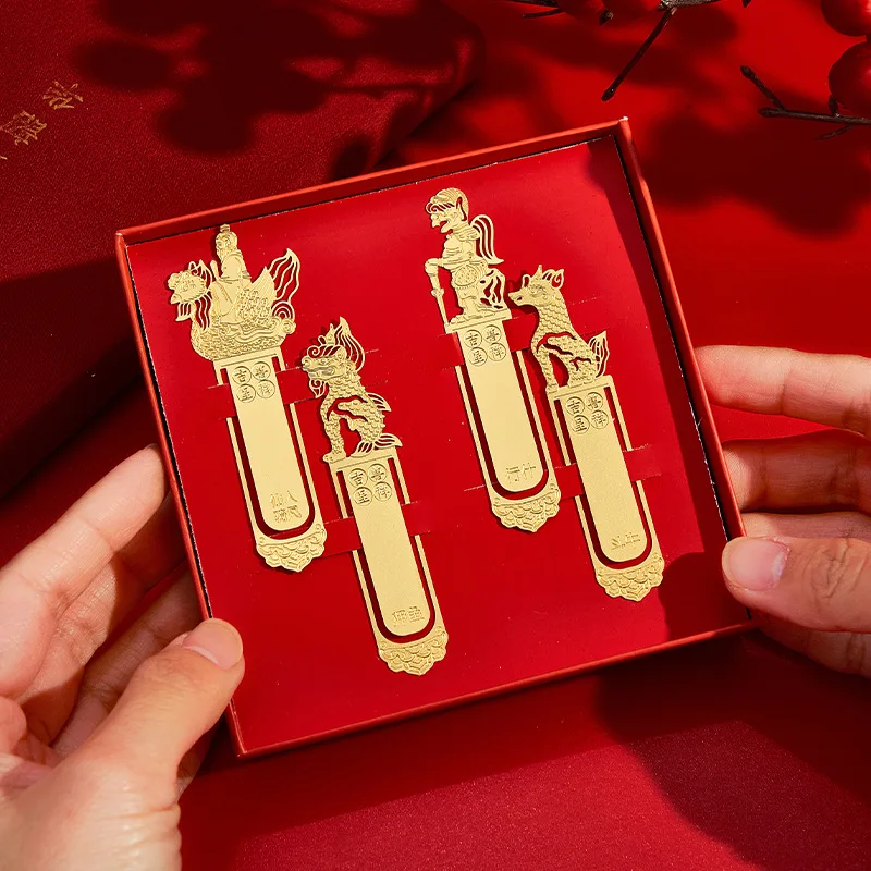 

Металлическая Закладка в виде Божьего зверя, классический музей дворца, культурная и креативная памятная латунь, ажурная творческая книжка для студентов