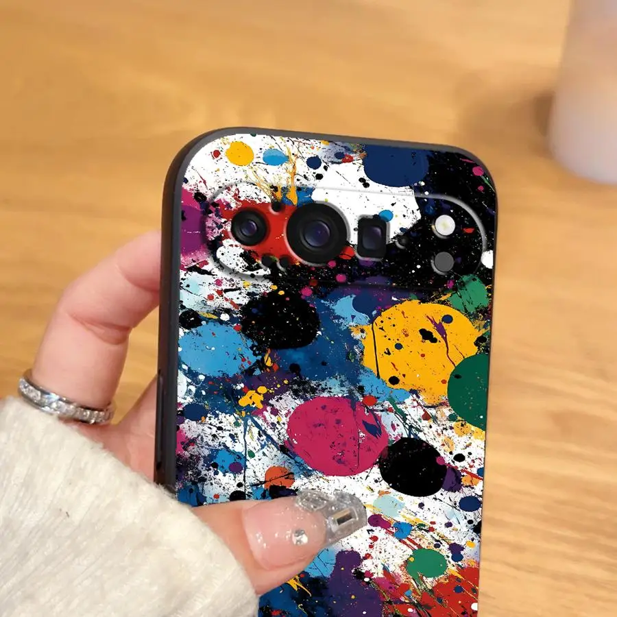 Фото Чехол для телефона Funda Phone Cover Case для Google Pixel 10A 10 9 Pro XL 6a 7a 9a 8a 6 7 8 Pro с абстрактным рисунком в виде брызг краски №2