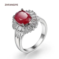 zhfangiye vintage ring for women 925 silver jewelry with zirconia gemstone accessories wedding promise party gift finger rings