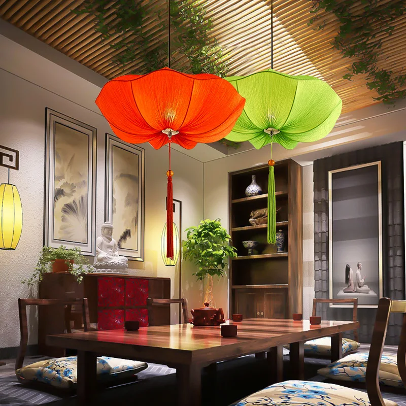 Китайский фонарь кухонный остров подвесные светильники креативные E27 декор для