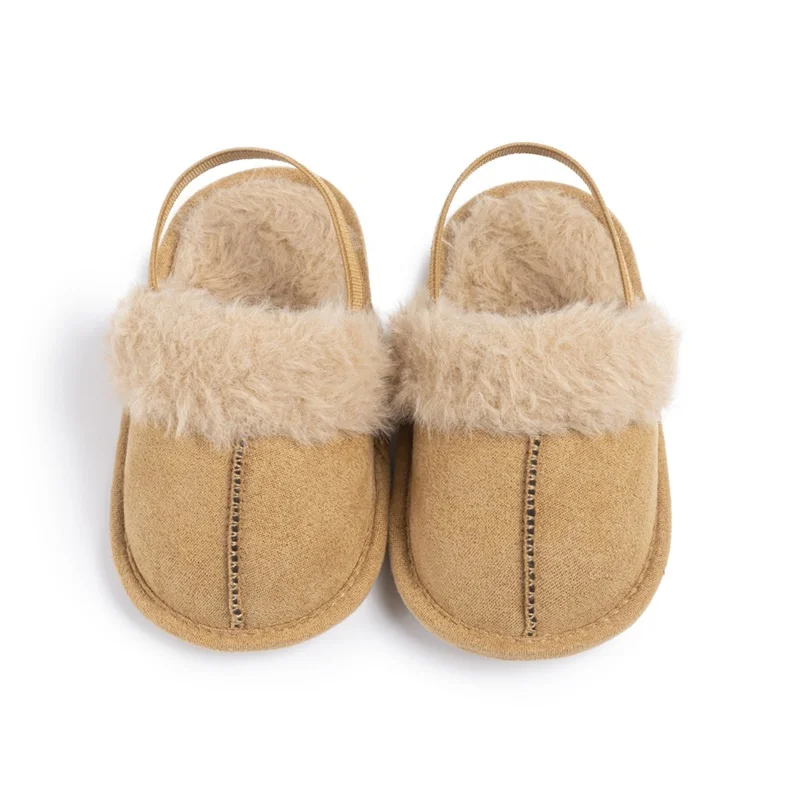 Детские тапочки милая плюшевая Лоскутная Повседневная обувь принцессы на