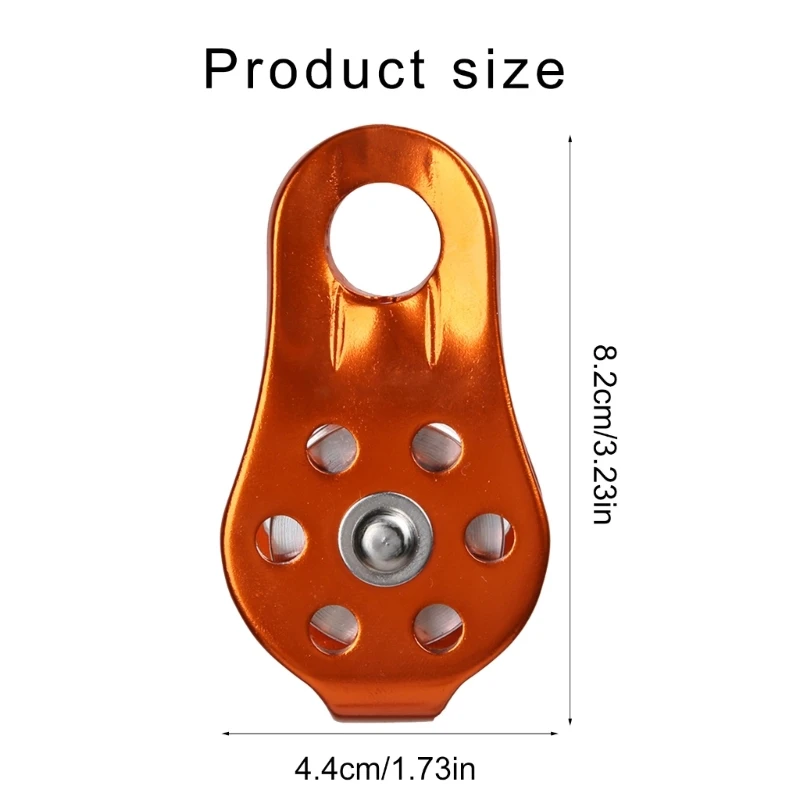 Небольшой веревочный шкив из алюминиевого сплава на открытом воздухе для