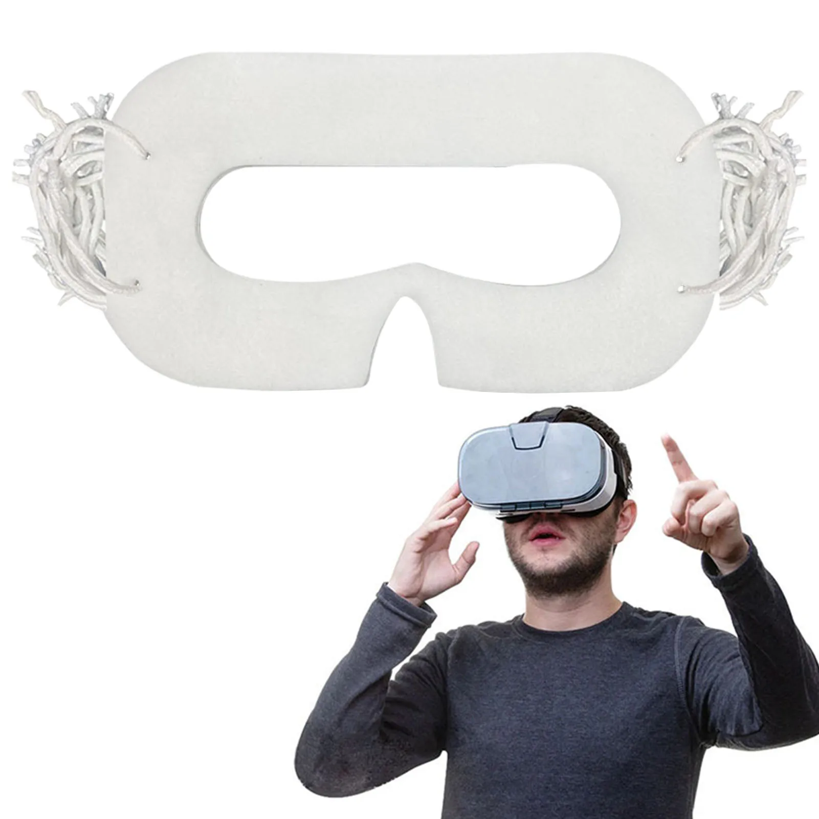 

100 шт., одноразовые чехлы для наушников виртуальной реальности