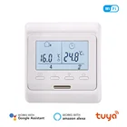 Tuya 220V LCD Screen wifi Voice Control Room Thermostat Temperature Controller For WaterElectric floor Heating WaterGas Boiler