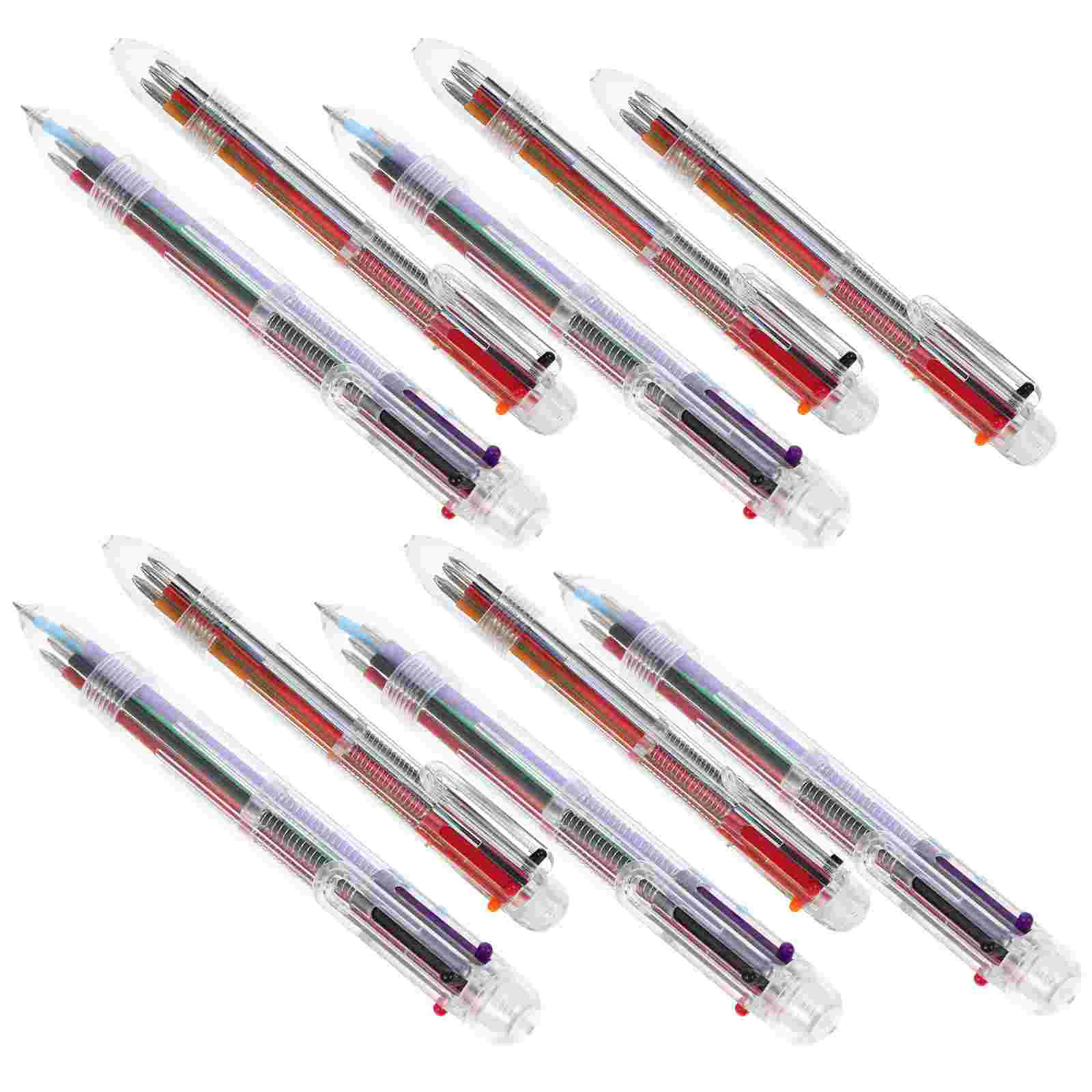 

Ручки, шариковая ручка, выдвижная многоцветная чернильная точка для письма, прозрачные тонкие цветные ролики для девочек, жидкая нежная Сту...