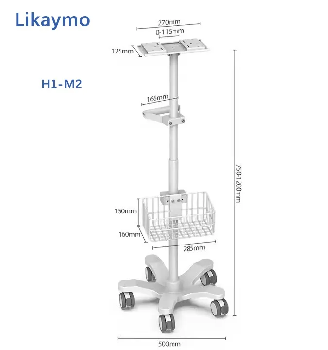 Фото Медицинская мобильная рабочая станция Likaymo H1-M2 для тележки с монитором и аппаратом ИВЛ для больниц. №4