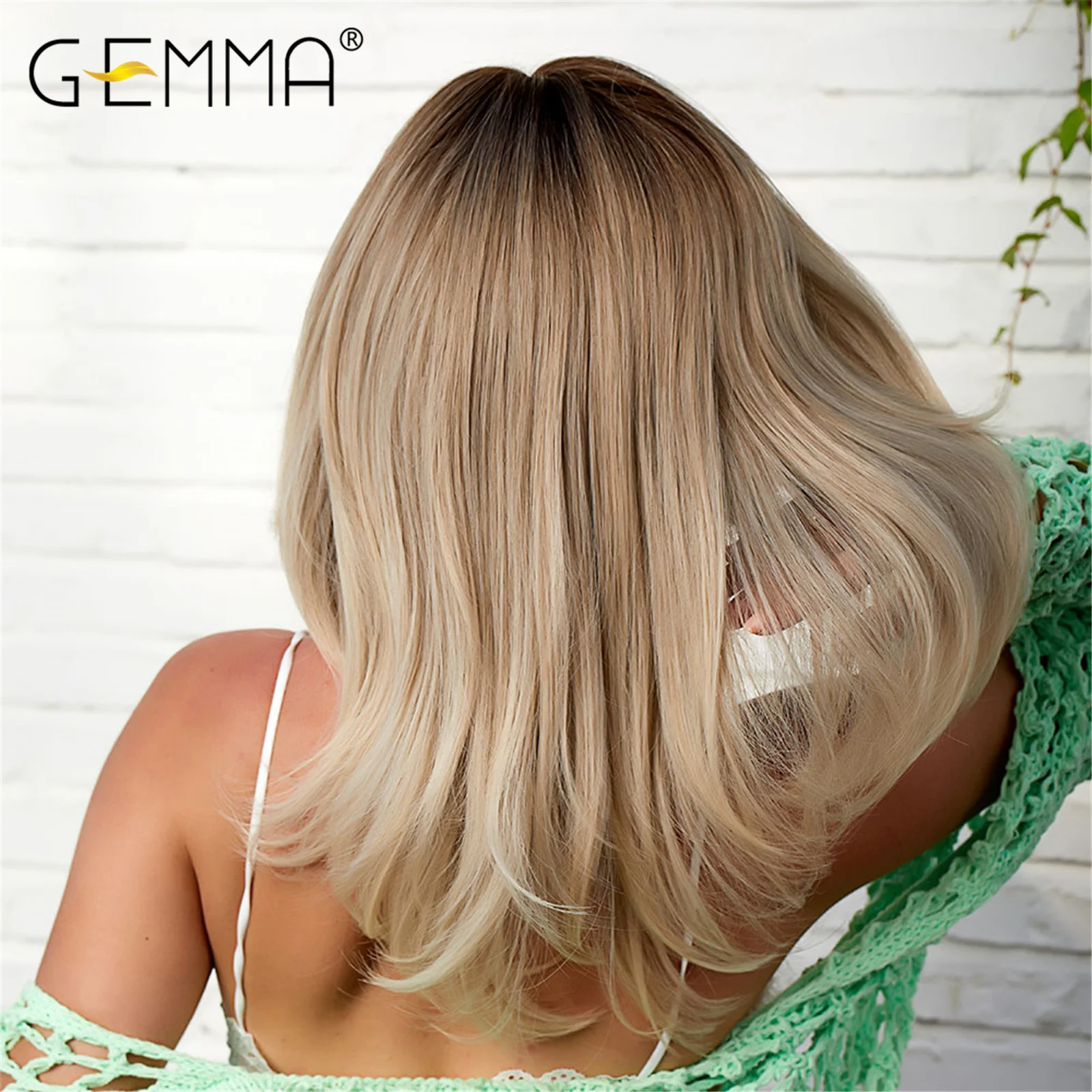 GEMMA длинные боковые части синтетический парик пепельно-серые натуральные