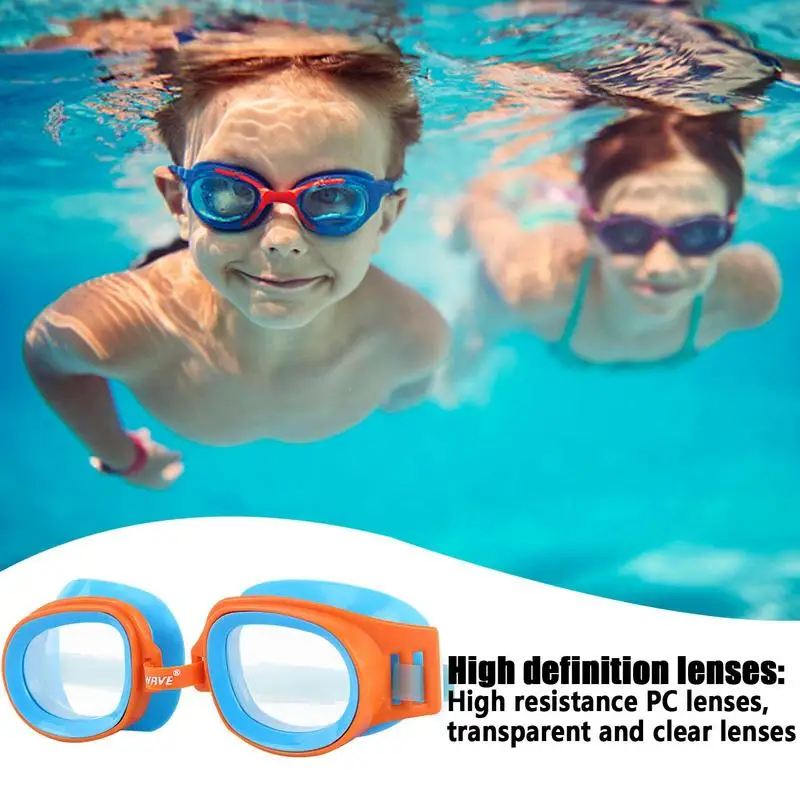 

Swimming Goggles For Children Anti-Fog UV Prescription Waterproof Silicone Adjust Swim Pool Eyewear Kids Sports Diving Glasses
