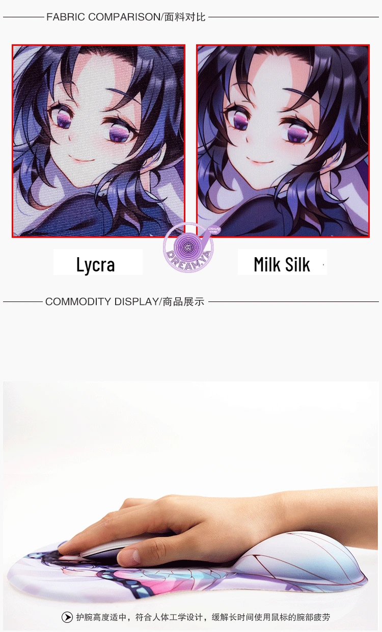 3D коврик для мыши Tokisaki Kurumi в стиле аниме Дата и прямая трансляция Himekawa Yoshino