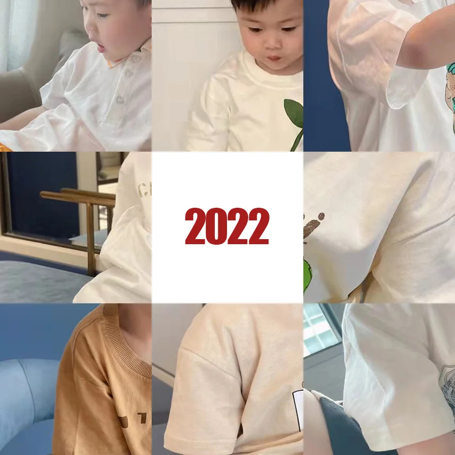

in stock T-shirt 2022 New Spring and Summer Boy Clothes Mommy and Me Clothes Toddler Girl Clothes Kids T-shirt