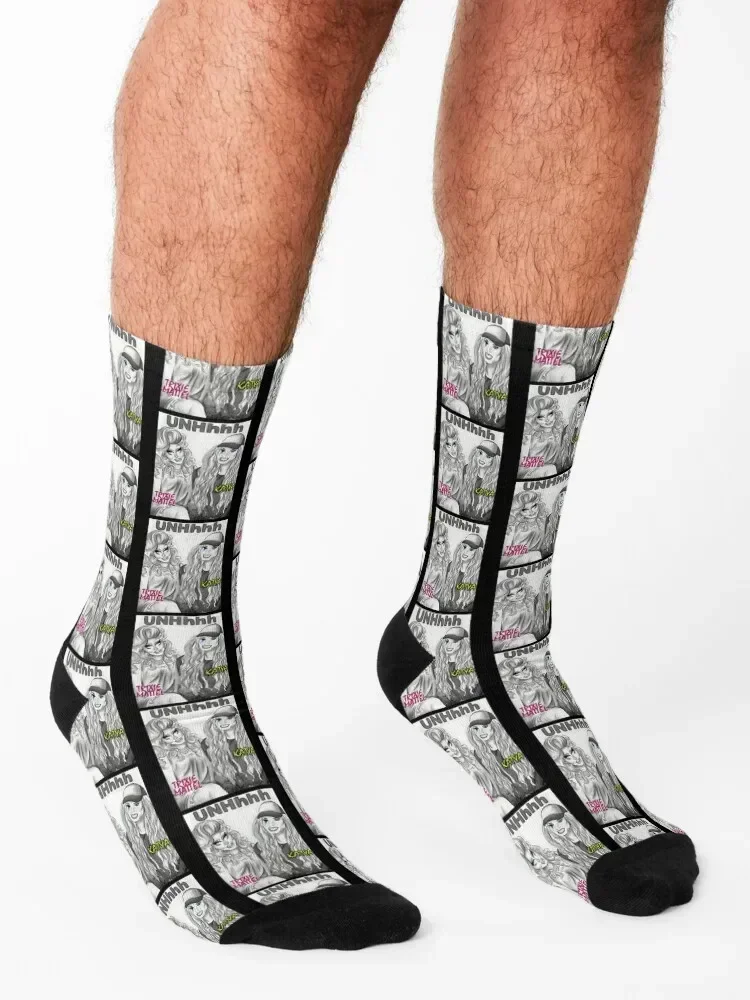UNHhh Katya Trixie плакат носки чулки мужской забавный подарок хип-хоп мужские женские