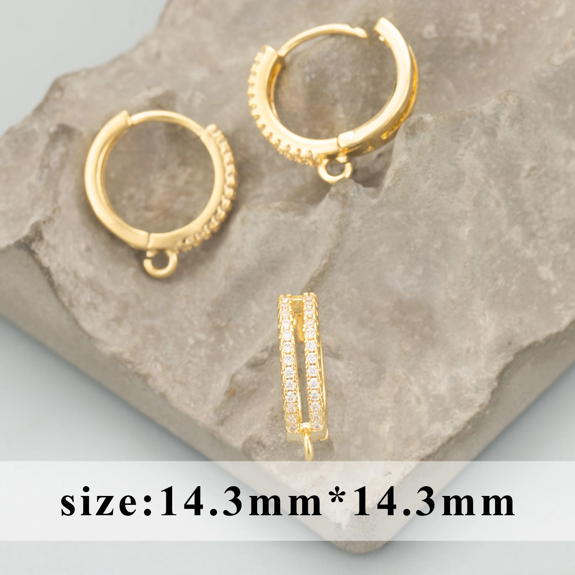 GUFEATHER, 6 шт.лот, MG23, ювелирные аксессуары, PVD, родиевое золото 18 карат, медь, цирконы, подвески, крючки с застежкой, изготовление ювелирных изделий (art.: 3920cbd37af23) - 3920cbd37af23