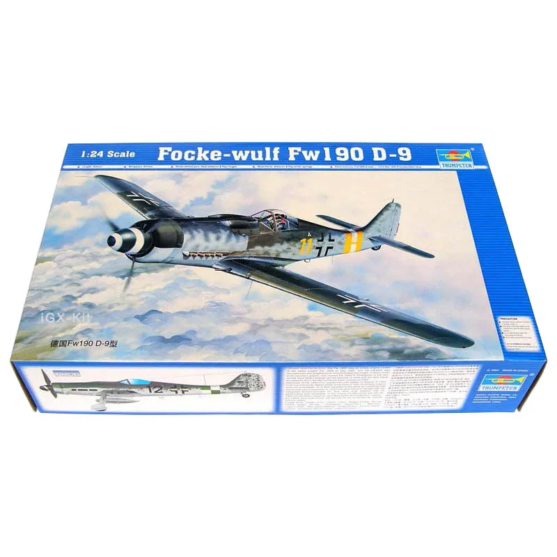 

Trumpeter 02411 1/24 German Focke-wulf Fw190 D-9 Fighter Plane Aircraft Military Toy Assembly Plastic Model Building Kit