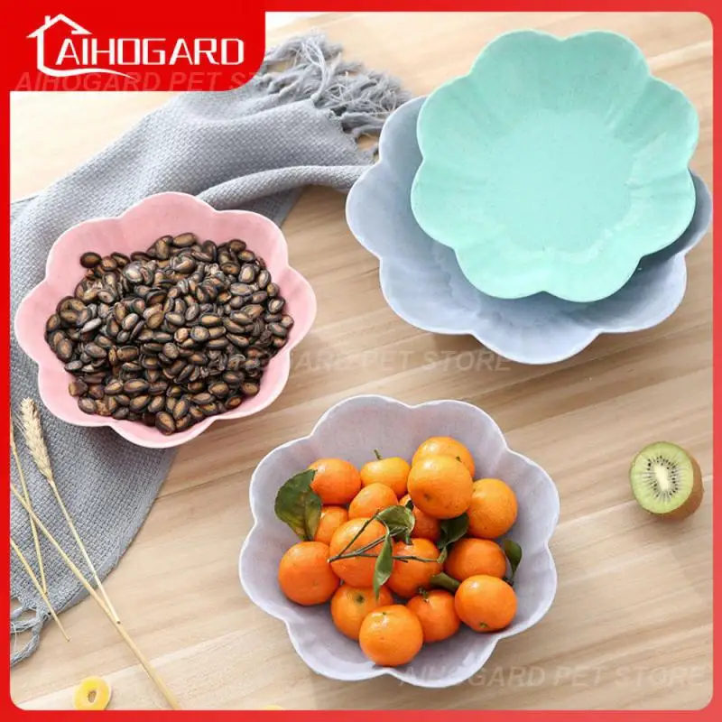 

Тарелка для семян дыни, красивая форма, элегантная и свежая Бытовая тарелка для фруктов, пластиковый поднос из полипропилена, посуда