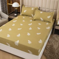 bedsheet 100 cotton elastic fitted sheet home bed sheet luxury mattress cover queen double full twin bedspread customizable