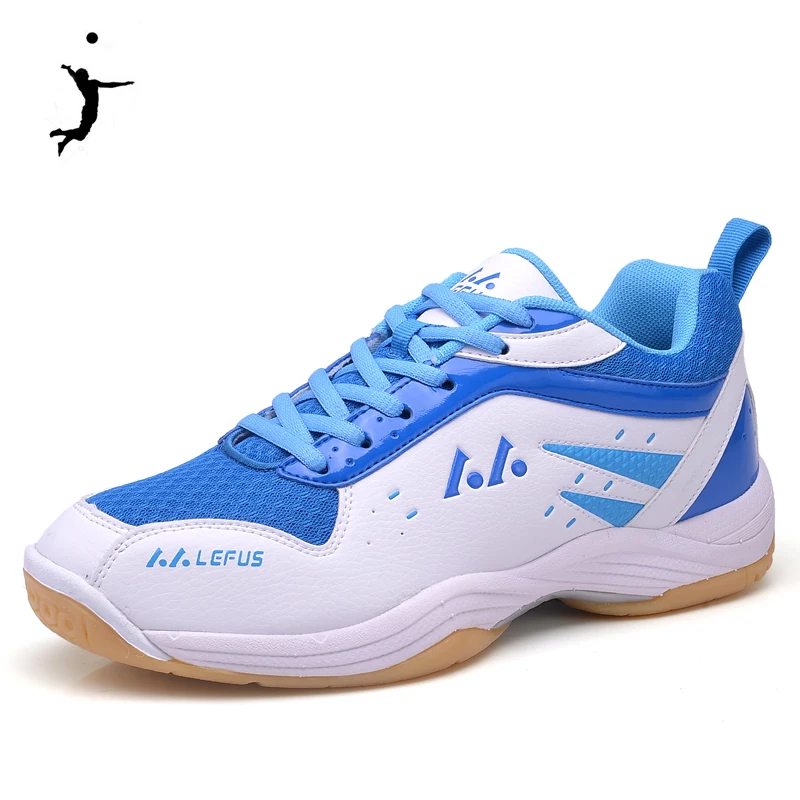 

Обувь для бадминтона и волейбола для мужчин и женщин, спортивная обувь желтого и синего цвета для тенниса, тренировочная обувь для волейбол...
