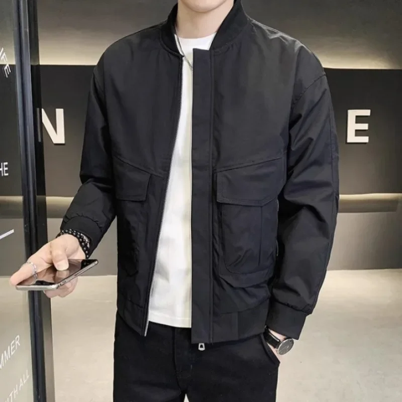 Новая осенняя мужская куртка повседневная модная универсальная рабочая одежда