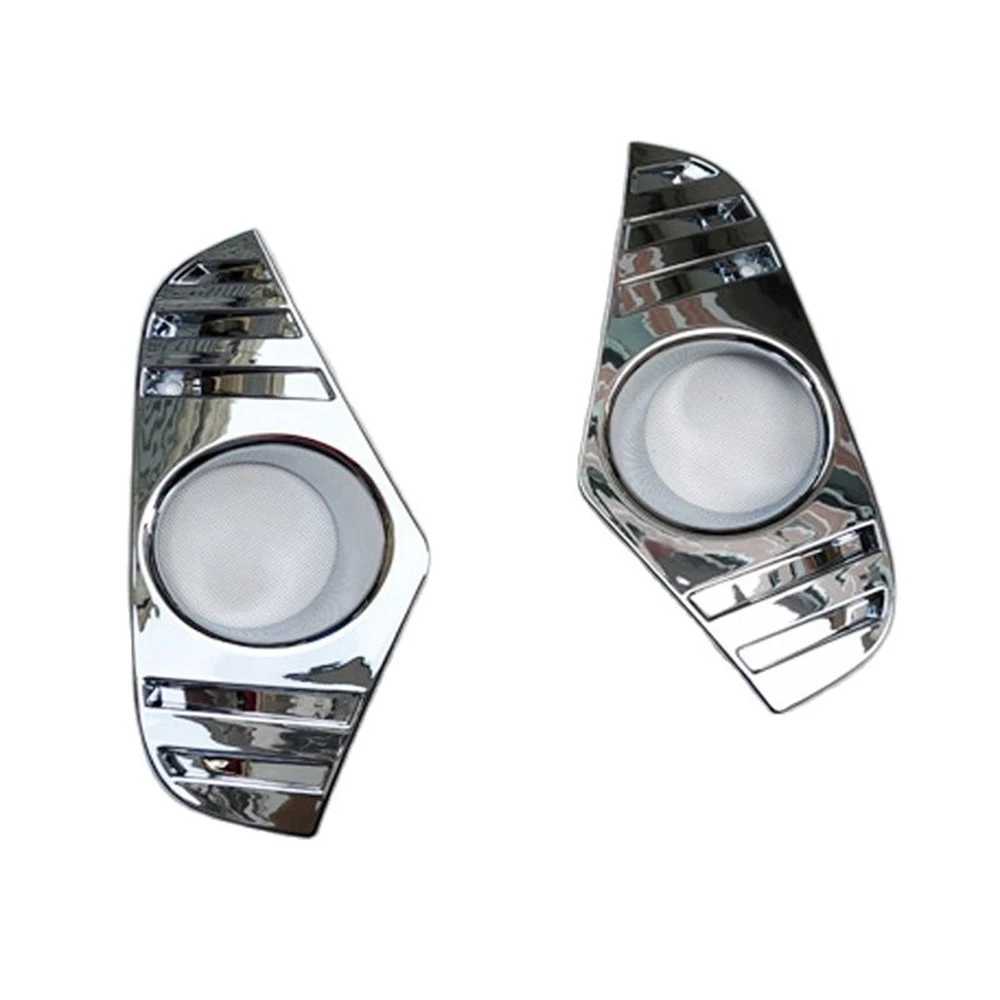 

For Toyota RAV4 XA50 2019 2020 ABS Chrome Front Fog Light Lamp Eyelid Cover 2Pcs