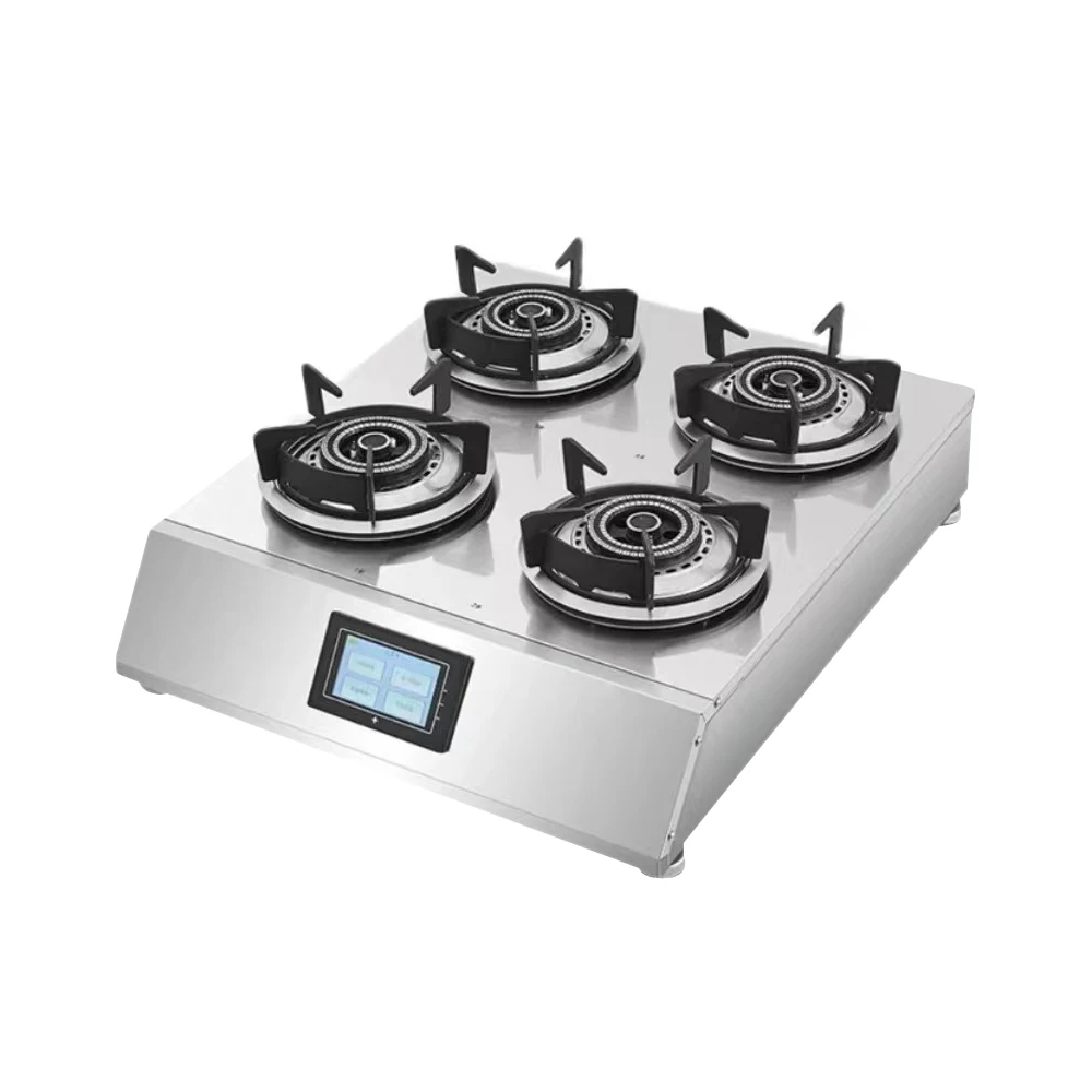 

Gas Cooktop for Home Hotel Kitchen 4 Burners Natural Gas Cooking Stove Desktop Touch Screen Gas Stove
