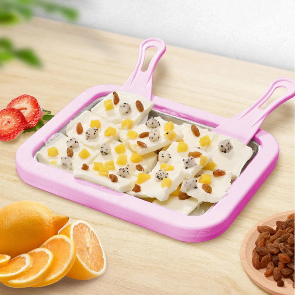 

Mini Ice Cream Maker, Cold Plate, Multifunctional DIY Yogurt, Ice Cream Pan, Handmade Household Supplies, Sweet Food Yogurt