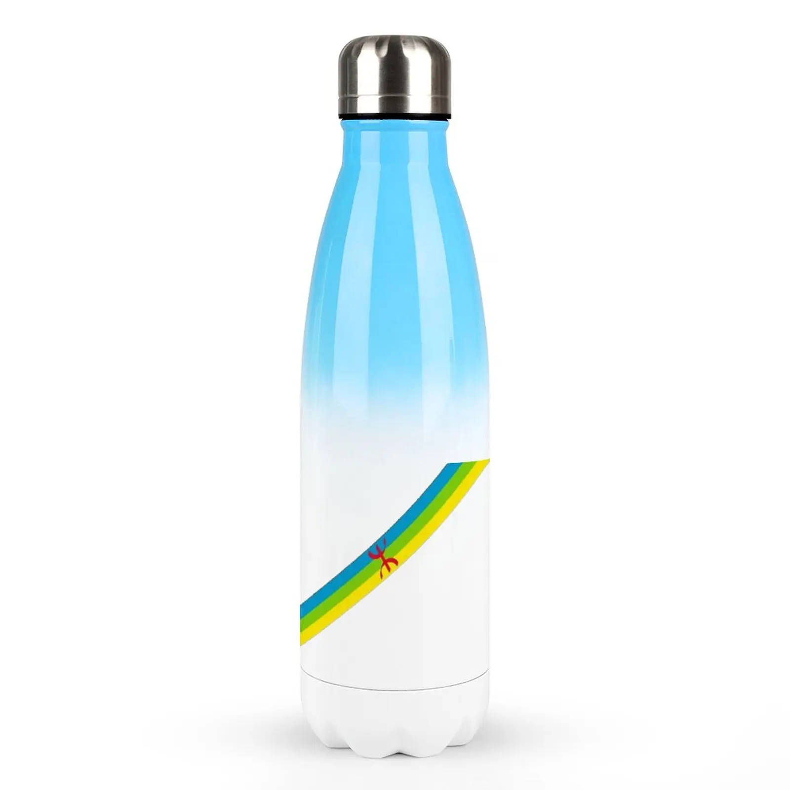 

Vintage Amazigh Flag Canteen Stainless Steel Water Bottles Beer Mugs Thermos Bottle Glass Humor Graphic Gradient Effect