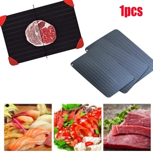 fast defrosting tray thaw frozens food meat fruit quick defrosting plate board defrost kitchen gadget tool defrost tray free global shipping