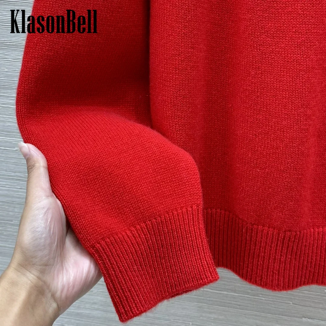 11.22 KlasonBell 2024 осенне-зимний новый женский рождественский праздник вязаная крючком