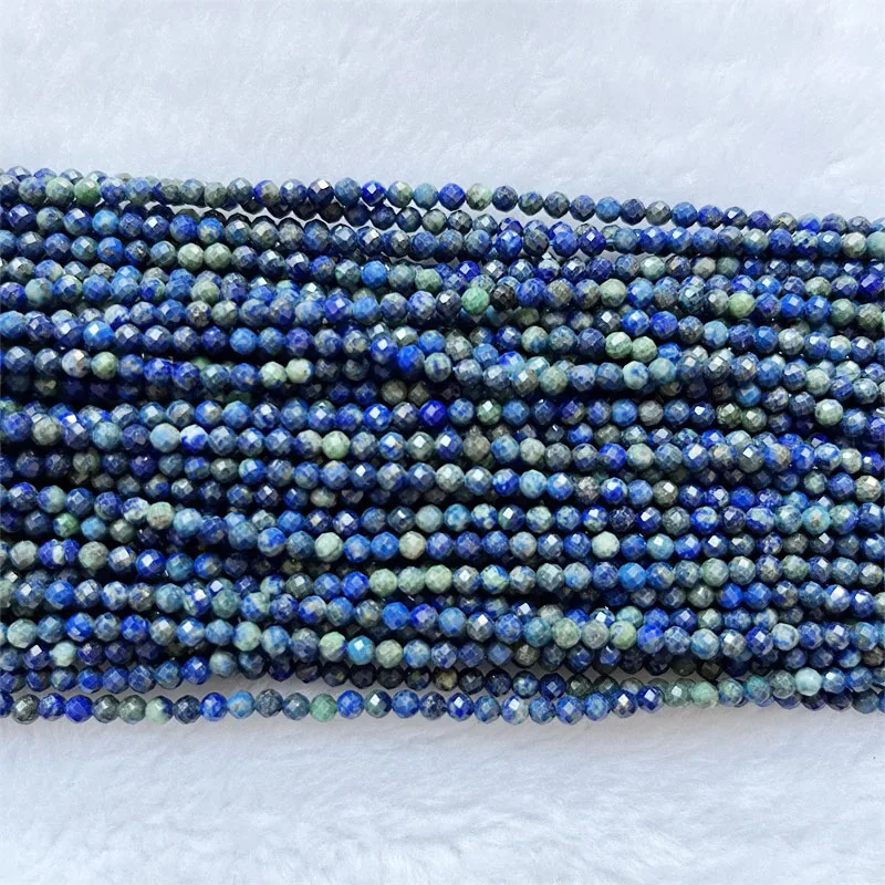 Граненый Феникс лазурит синий бразильский Азурит 3-4 мм настоящий энергетический