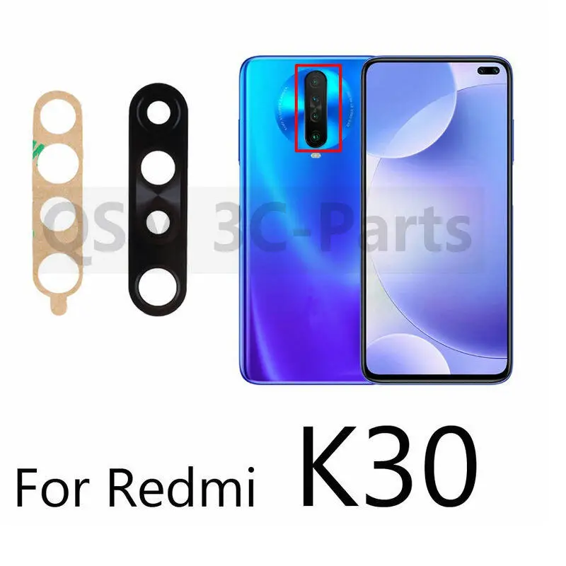 Фото Стекло объектива задней камеры с заменой наклейки для Xiaomi Redmi Note 8 9 pro 9s 10 Redmi K20 K30 Pro Mi 9 SE 9T 10 №3