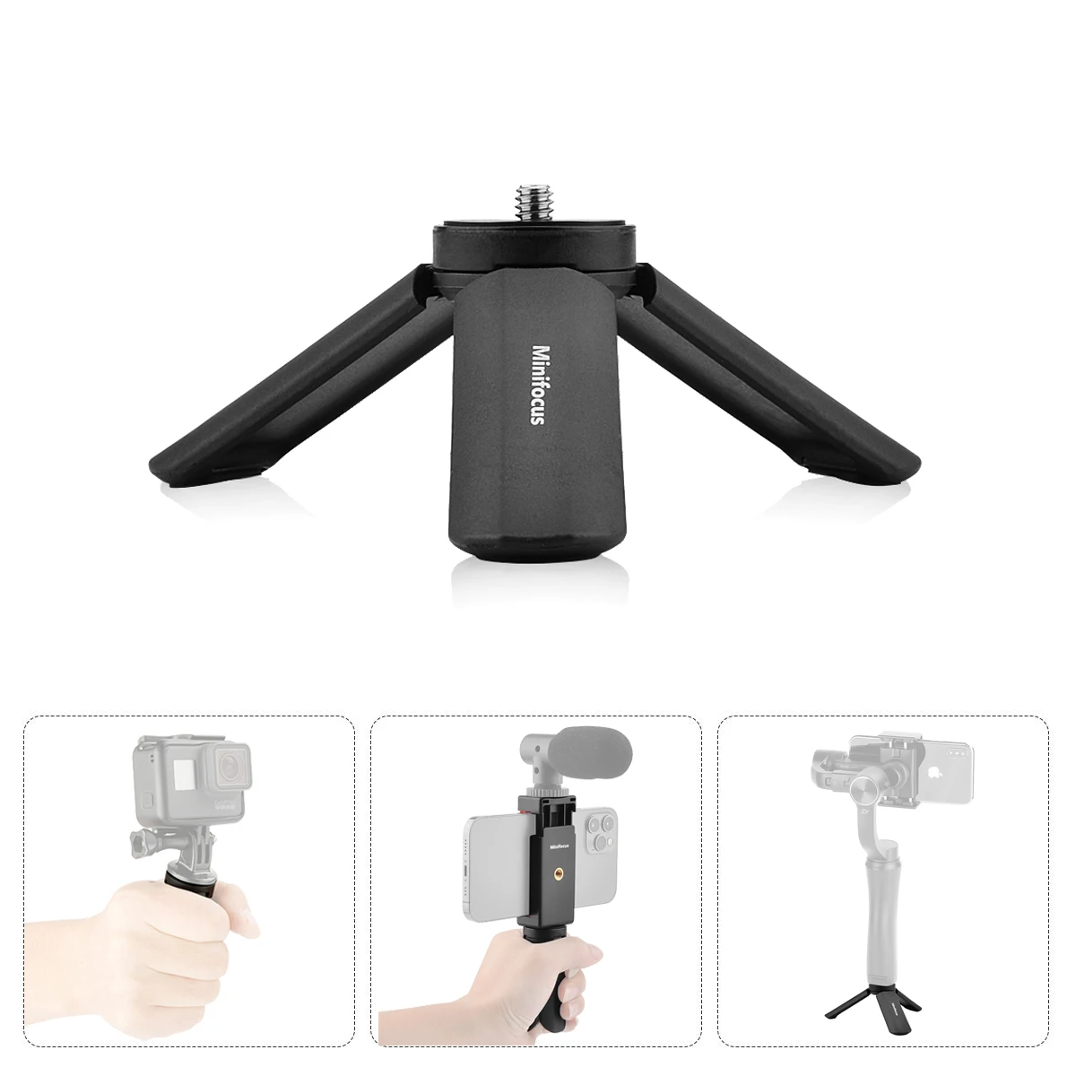 Мини-штатив для телефона с резьбой 1/4 дюйма DJI OSMO Mobile 2 Pocket Zhiyun Smooth q 4 Moza Feiyu Vimble Hohem -