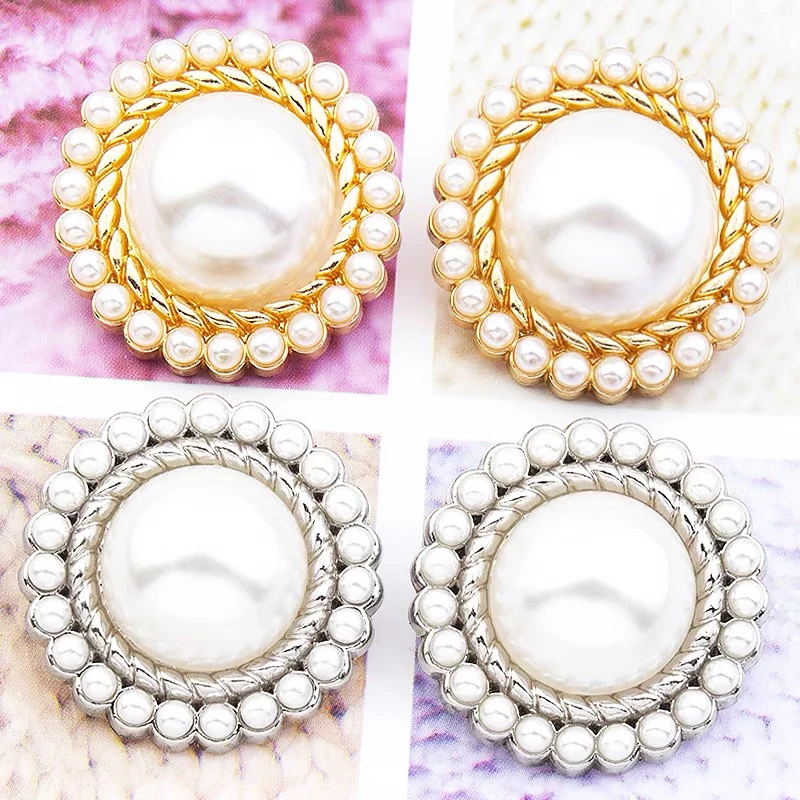 Новое поступление 6 шт. античные Стразы Декор металлические золотые жемчужные