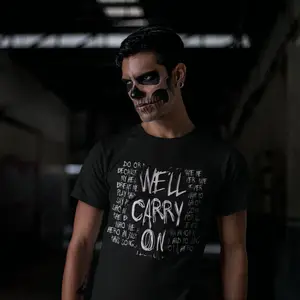 My Chemical Romance футболка Mcr We'll Carry On T-Shirt Мужская Базовая футболка с буквенным принтом летние хлопковые футболки размера плюс 4XL 6XL