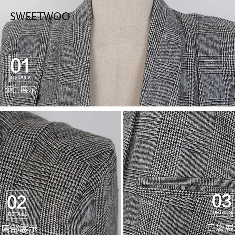 Spring Autumn Cloak Cape Blazer Women Poncho Coat Notch Lapel Split Long Sleeve Casual Clothes Suit Jacket Female Outwear Tops