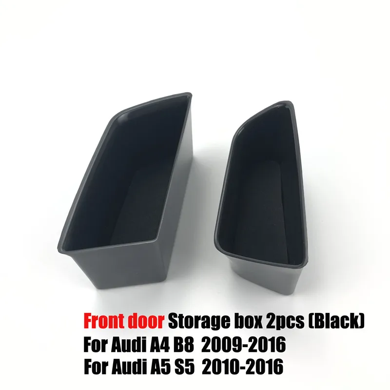 2pcsset car styling accessories armrest box door handle storage glove box console phone holder case for audi a4 b8 a5 s5 q5 free global shipping