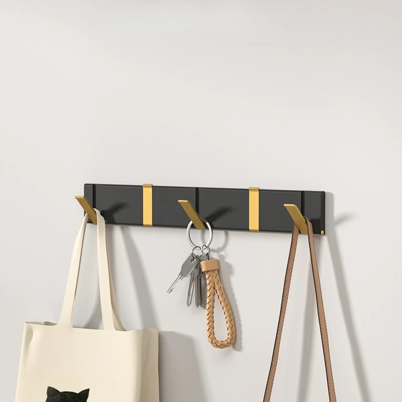 

Creative Invisible Hook Aluminum Bathroom Organizer Clasp Kitchen Tool Storage Rack Wardrobe Bedroom Behind Door Clothes Hook