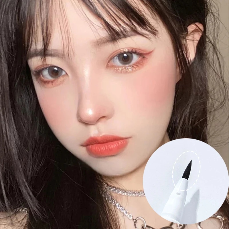 Жидкая подводка для глаз ручка шелкопряда матовые тени долговечная водостойкая