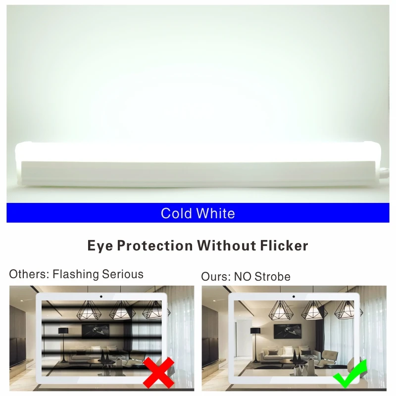 4pcslot led tube t5 t8 lamp 5w 29cm 10w 58cm led cabinet light 220v 230v 240v pvc light tube kitchen bar lighting strip free global shipping