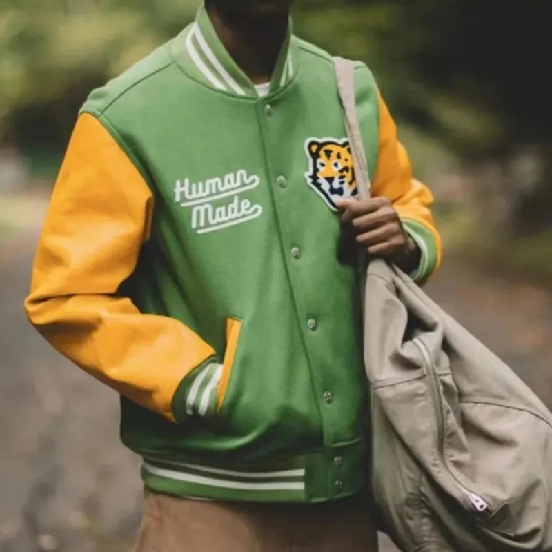 

Куртка Мужская/женская, черная/зеленая, с принтом тигра