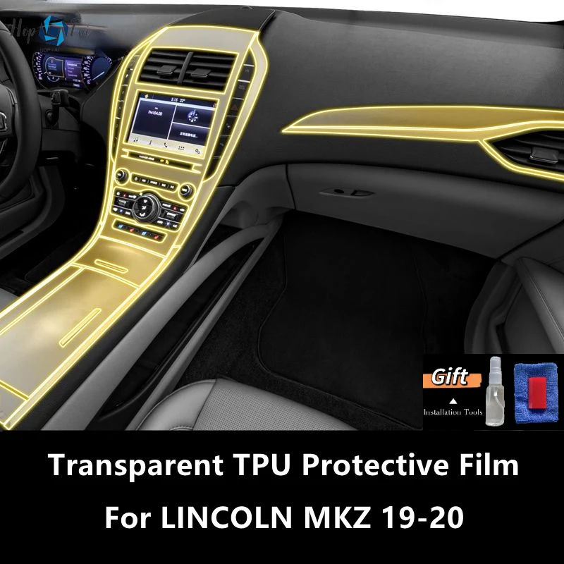 

For LINCOLN MKZ 19-20 Car Interior Center Console Transparent TPU Protective Film Anti-scratch Repair Film Accessories Refit