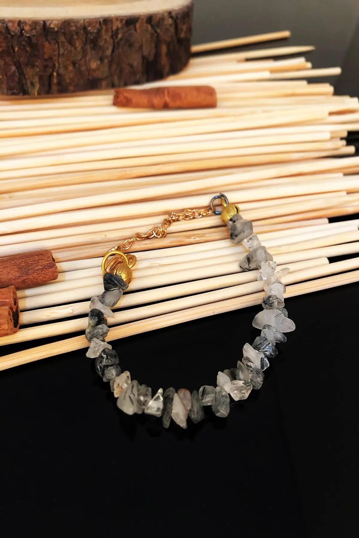 

Natural stone Handmade Smoky Kuvarstaşı Women Bracelet Ktdr66
