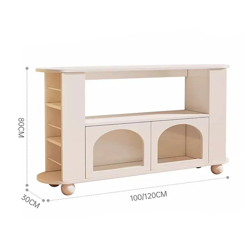 Кремовый шкаф Woonkamer Vitrine Salon Me