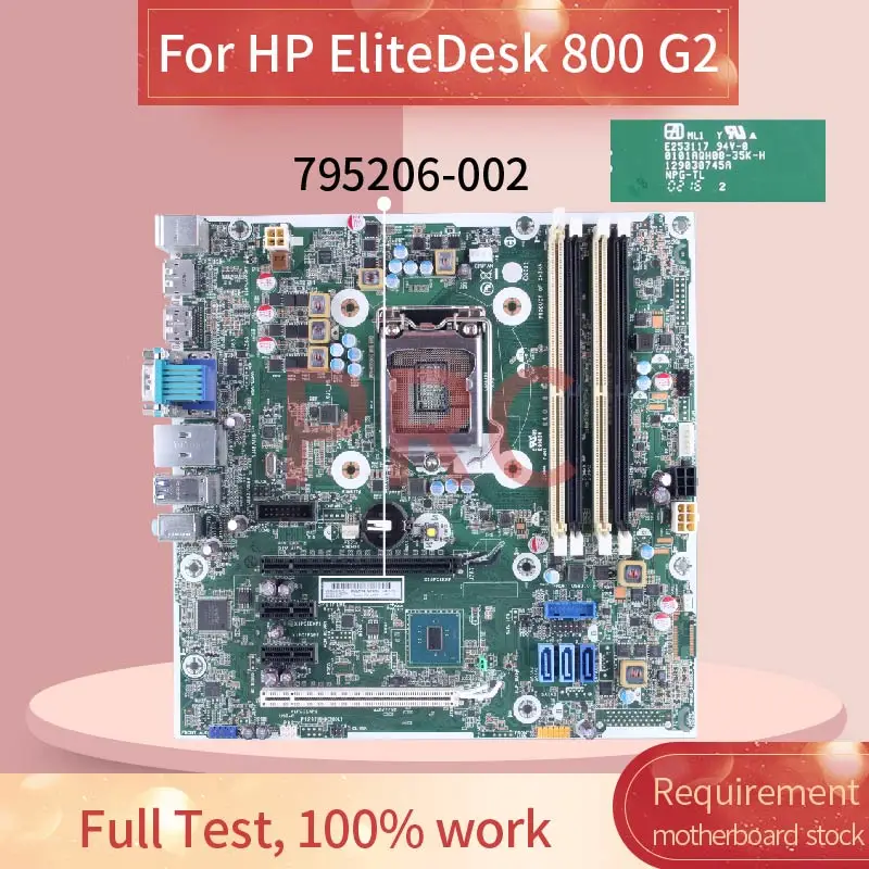 

For HP EliteDesk 800 G2 Desktop Motherboard E253117 0101AQH08-35K-H 795206-002 SR2C5 E93839 DDR4 Mainboard