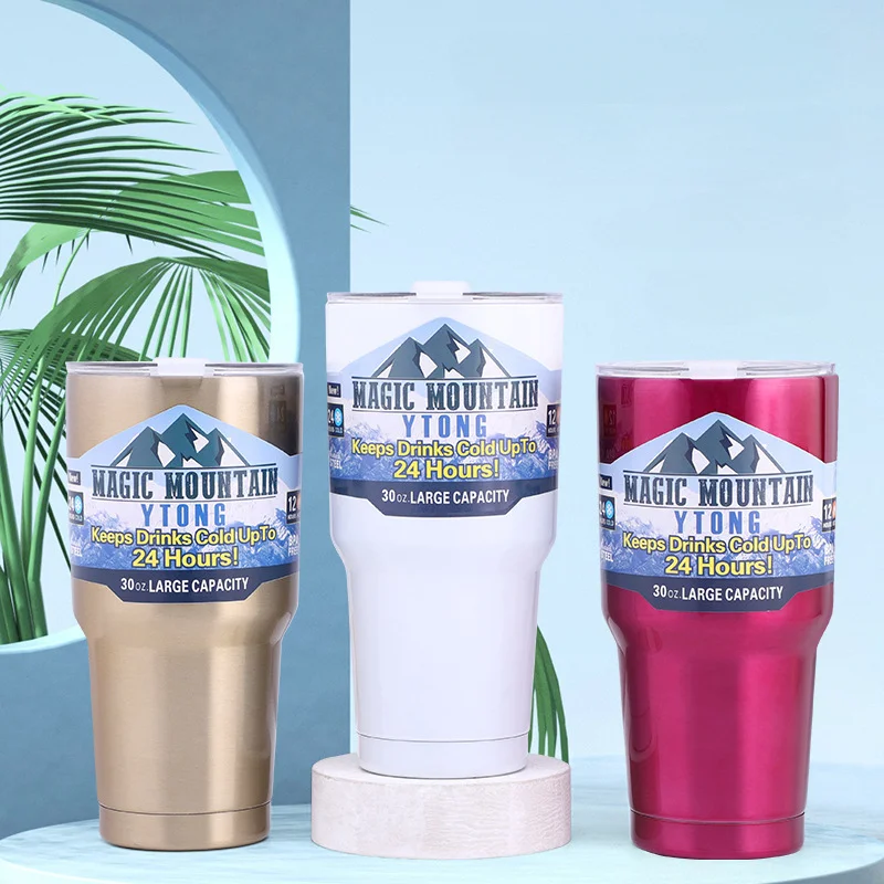 Stainless Steel Tumblers Vacuum Flasks Yetys Water Bottle Yetys Coffee Mug Double Wall Water Thermos Bottle Car Cup Travel Glass