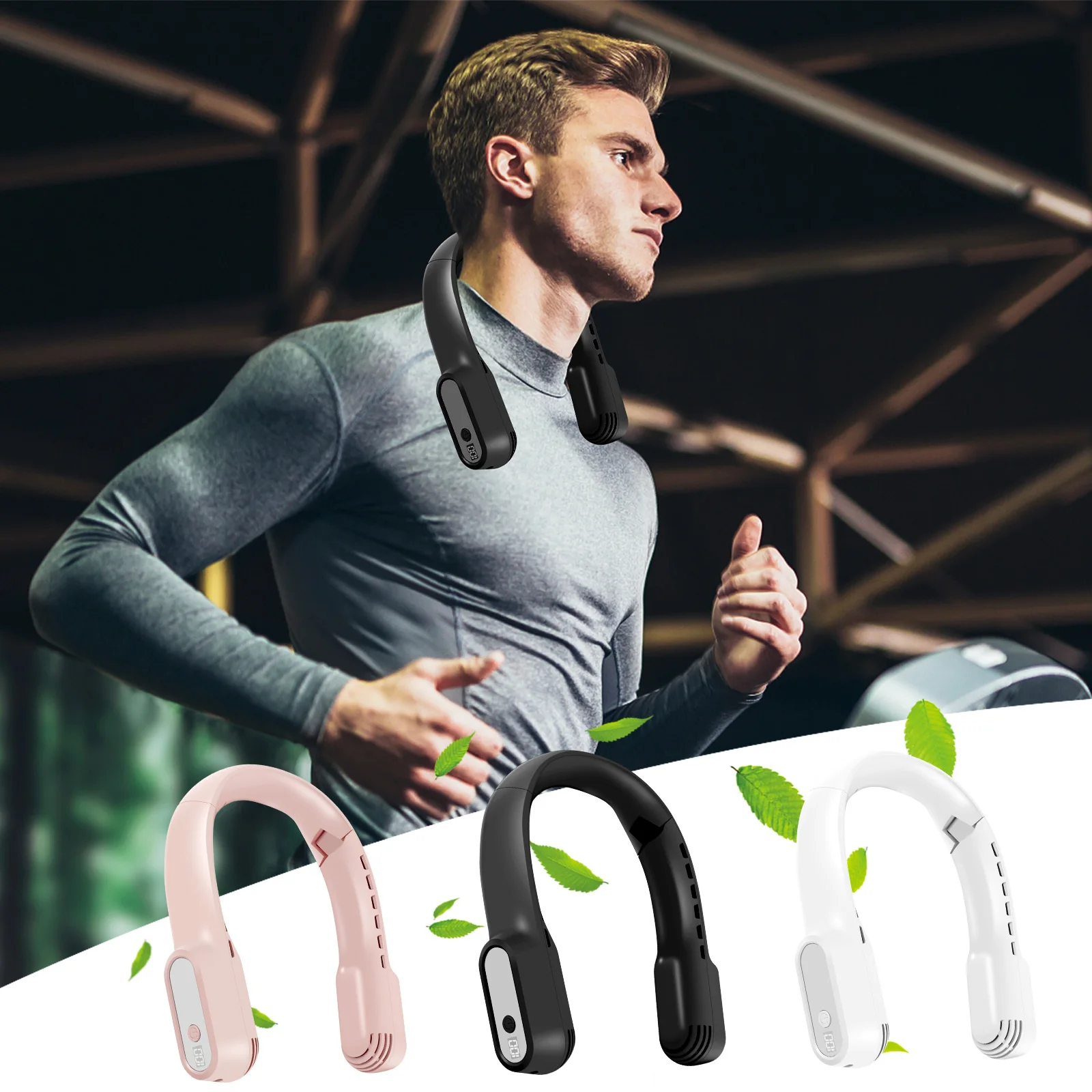 

Беспроводной Перезаряжаемый беслопастный вентилятор с аккумулятором 4000 мАч и 3-скоростным мини-складным бесшумным персональным бесшумным вентилятором