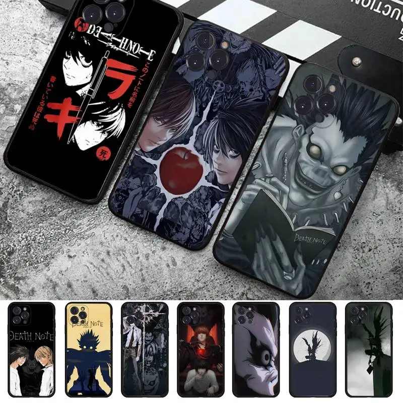 

Anime Death Note Phone Case For iPhone 14 11 12 13 Mini Pro XS Max Cover 6 7 8 Plus X XR SE 2020 Funda Shell