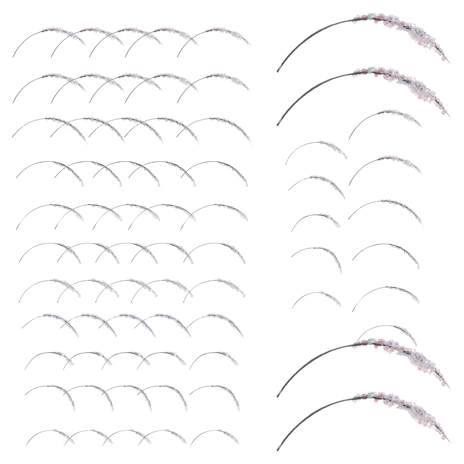 

Glitter False Eyelashes Natural Individual Extensions Women High-grade Fiber Miss