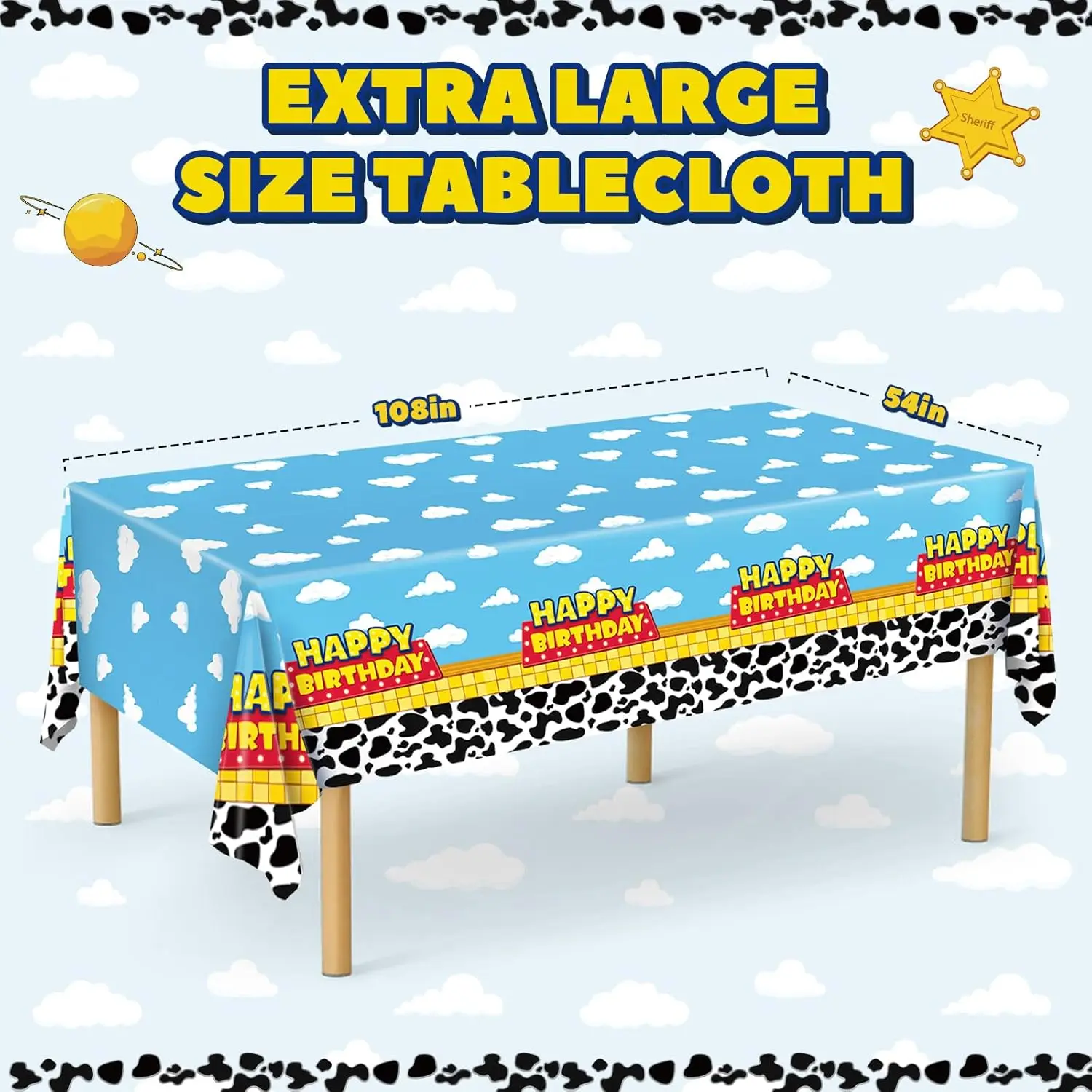 Скатерть из Истории игрушек Disney одноразовая скатерть для стола декор на день