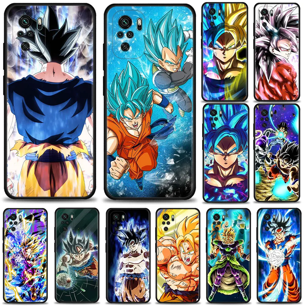 

Dragon Ball Z Super DBZ Goku Phone Case for Xiaomi Redmi Note 9s 9 10 11 8 Pro 7 11t 9t 8t Cover 9 9a 9c 8 k40 Cover TPU Funda