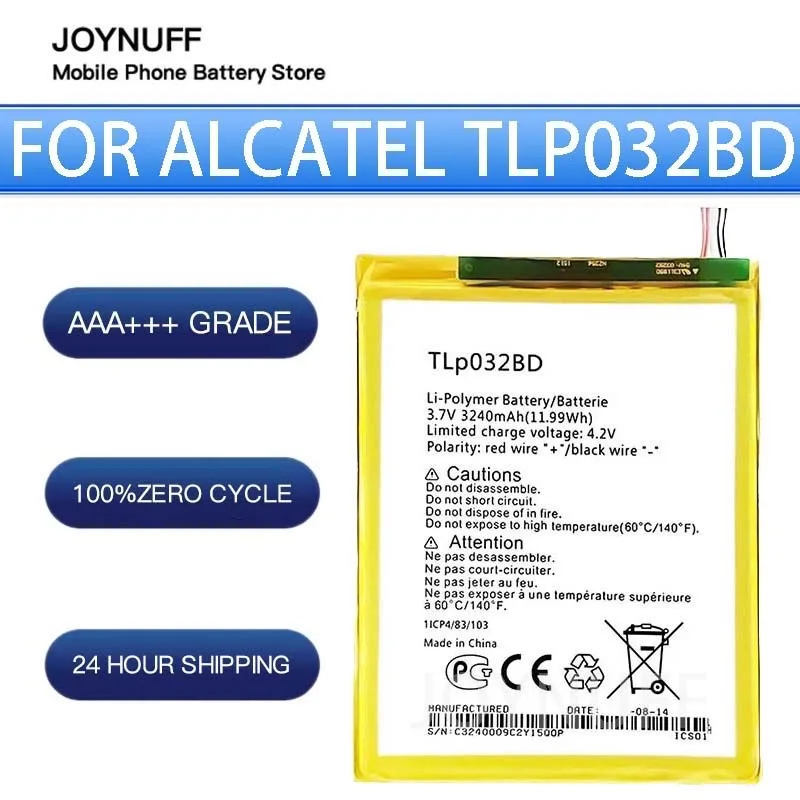 

New Battery High Quality 0 Cycles Compatible TLP032BD/TLP032B2 For Alcatel P310X/OT P310/One Touch PoP/POP7 Pixi8 Batteries+kit