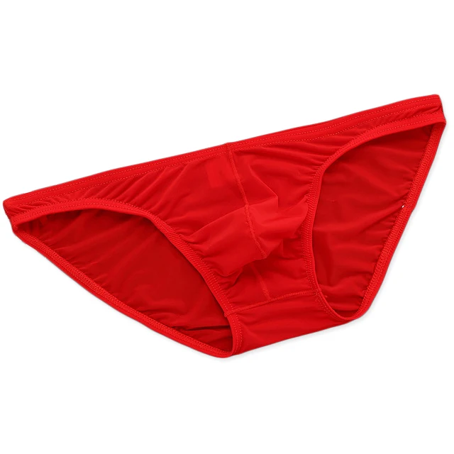 

Men's Sexy Ice Silk Quick-dry Thin Transparent Nylon Briefs Panties Underwear Underpants Traceless Solid Men Briefs Shorts